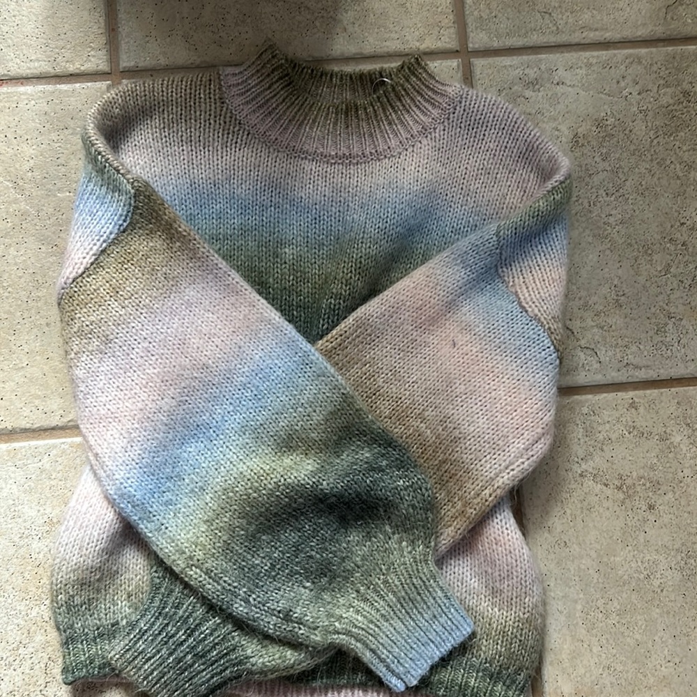 Multi-color Ultra Flirt Medium knit sweater